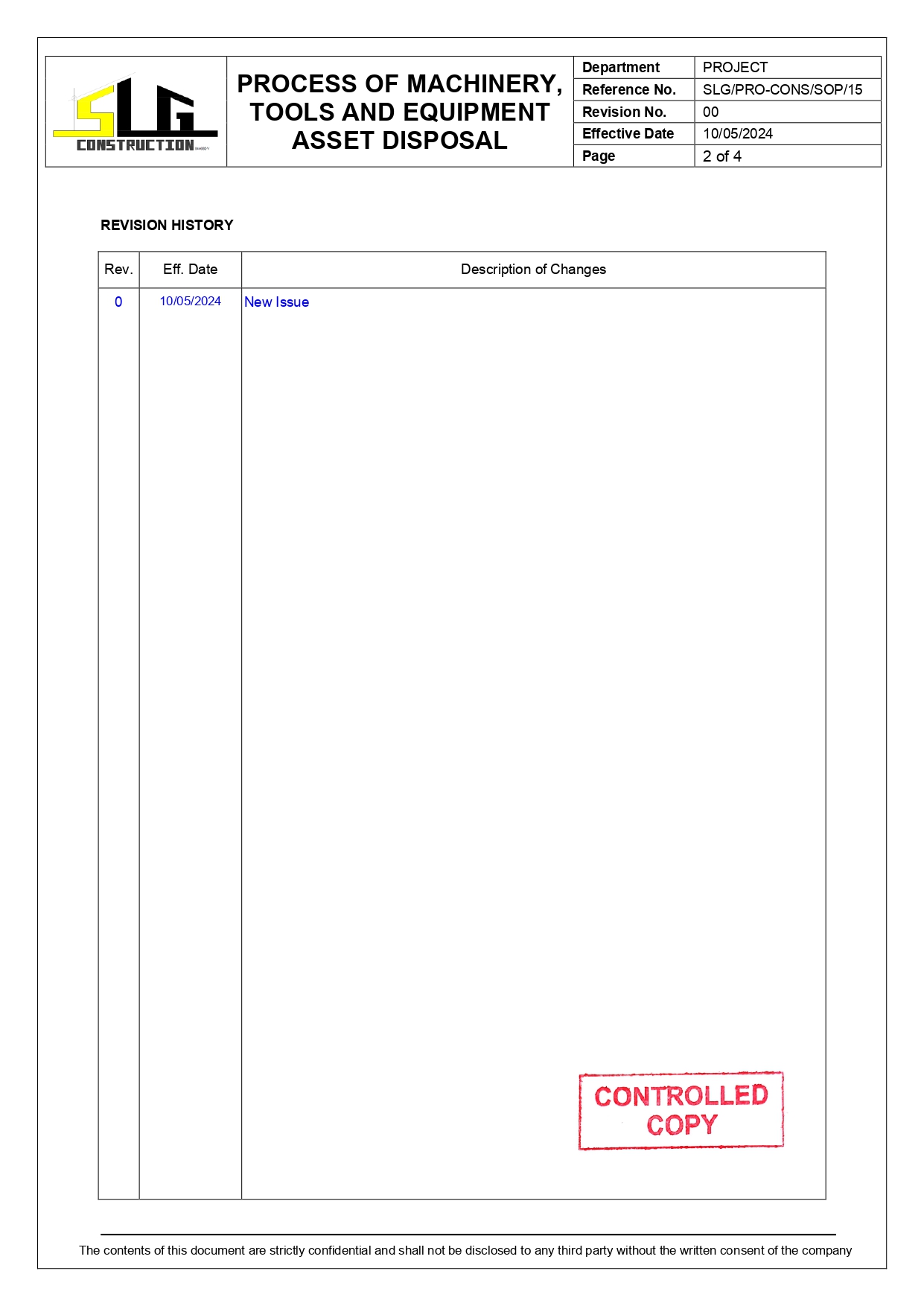 SLG-PRO-SOP Page 2